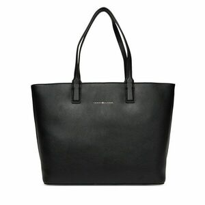 Táska Tommy Hilfiger Th Logotape Tote AW0AW17449 Fekete kép