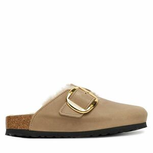 Papucs Birkenstock Boston Big Buckle Shearling 1030444 Barna kép