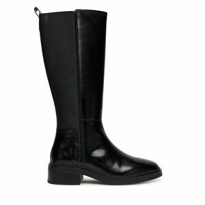 Csizma Tommy Hilfiger Th Minimal Abrasivato Long Boot FW0FW08979 Fekete kép