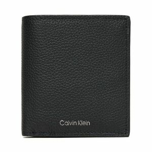 Nagyméretű férfi pénztárca Calvin Klein Foil Emboss Slim Trifold W Card LV04D1063G Fekete kép