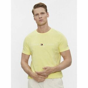 Tommy Hilfiger Póló Tommy Logo Tee MW0MW11797 Sárga Regular Fit kép