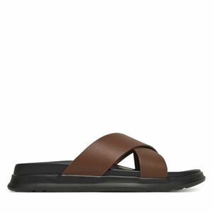 Papucs Tommy Hilfiger D Density Hilfiger Lth Cc Sand FM0FM05358 Barna kép