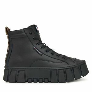 Sportcipők Tommy Jeans Tjw Vulc Flatform Leopard EN0EN02858 Fekete kép