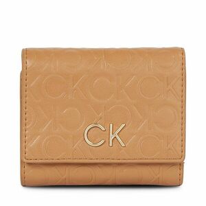 Női pénztárca Calvin Klein Re-Lock Trifold Xs Emb K60K611321 Barna kép