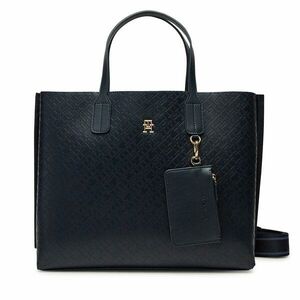 Táska Tommy Hilfiger Th Distinct Satchel Mono AW0AW17174 Sötétkék kép