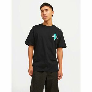 Jack&Jones Póló Jorfrutti 12256926 Fekete Wide Fit kép