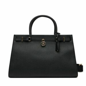 Táska Tommy Hilfiger American Icon Tote Leather AW0AW17185 Fekete kép