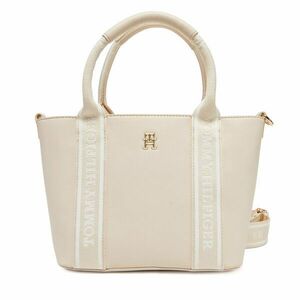 Táska Tommy Hilfiger Th Logotape Mini Tote AW0AW17201 Ekru kép