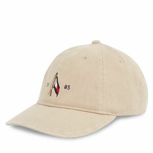 Baseball sapka Tommy Hilfiger Seasonal Flag Wash 6 Panel Cap AM0AM13348 Bézs kép