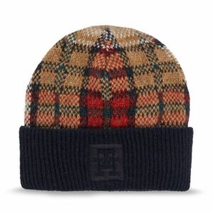 Sapka Tommy Hilfiger Tommy Check Beanie AW0AW15315 Sötétkék kép