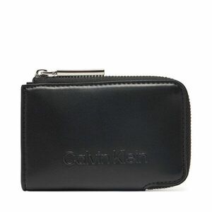 Női pénztárca Calvin Klein Embossed Logo Zip Cardholder K60K613157 Fekete kép