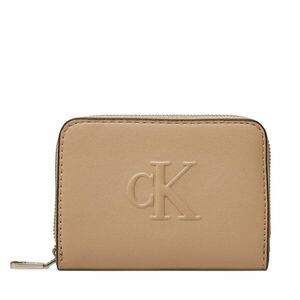 Kis női pénztárca Calvin Klein Jeans Sculpted Med Zip Around Wallet LV04K1004G Bézs kép