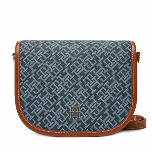 Táska Tommy Hilfiger Th Monoplay Leather Saddle Bag AW0AW17414 Sötétkék kép
