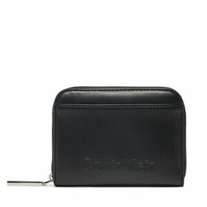 Női pénztárca Calvin Klein Embossed Logo Medium Zip Around K60K612965 Fekete kép