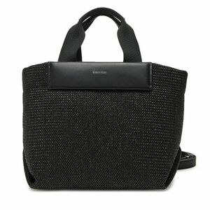 Táska Calvin Klein Ck Raffia Small Tote Crossbody K60K613026 Fekete kép