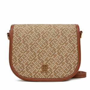 Táska Tommy Hilfiger Th Monoplay Leather Saddle Bag AW0AW17414 Barna kép