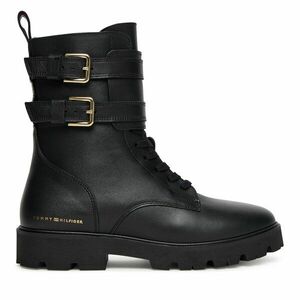 Bokacsizma Tommy Hilfiger Biker Laceup FW0FW08986 Fekete kép