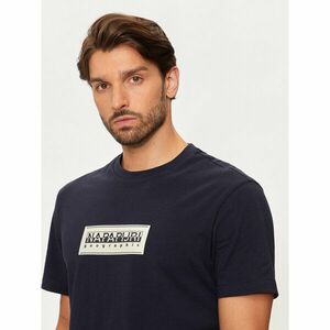 Napapijri Póló S-box Logo NP0A4I3L Sötétkék Regular Fit kép