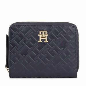 Kis női pénztárca Tommy Hilfiger Th Refined Med Za Mono AW0AW15755 Sötétkék kép