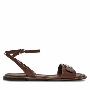 Szandál Calvin Klein Flat Sandal W/Ck Hw - Lth HW0HW02367 Barna kép
