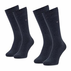 2 pár hosszú szárú férfi zokni Tommy Hilfiger 371111 Sötétkék kép