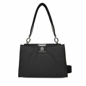 Táska Tommy Hilfiger Th Her Med Satchel Nylon Sv AW0AW18200 Fekete kép