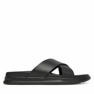 Papucs Tommy Hilfiger D Density Hilfiger Lth Cc Sand FM0FM05358 Fekete kép