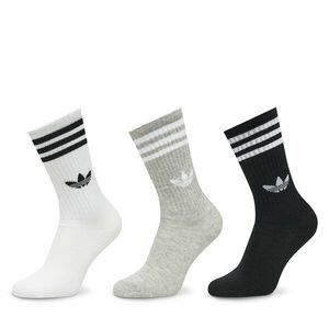 3 pár uniszex hosszú szárú zokni adidas 3-Stripes High JV7418 Színes kép