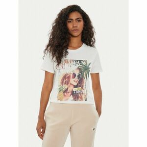 Guess Póló W4YI46 K9RM1 Ekru Regular Fit kép