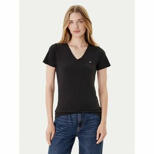 Tommy Jeans Póló Tjw Skinny Stretch DW0DW09197 Fekete Slim Fit kép