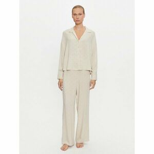 Calvin Klein Underwear Pizsama 000QS7426E Bézs Relaxed Fit kép