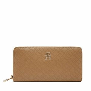Nagy női pénztárca Tommy Hilfiger Th Distinct Lrg Za Mono AW0AW17258 Barna kép