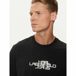Karl Lagerfeld Jeans Póló 246D1700 Fekete Regular Fit kép