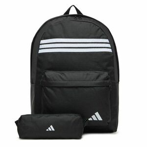 Hátizsák adidas Classic 3-Stripes Horizontal JZ3321 Fekete kép