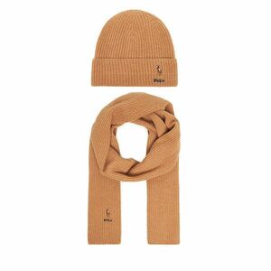 Sál és sapka szett Polo Ralph Lauren 455981430002 Barna kép