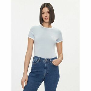 Tommy Jeans Póló Signature DW0DW17377 Kék Slim Fit kép