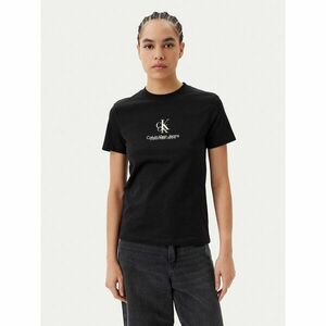 Calvin Klein Jeans Póló Shadow Graphic J20J225545 Fekete Regular Fit kép