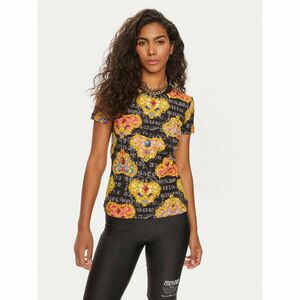 Versace Jeans Couture Póló 76HAH6B8 Fekete Slim Fit kép