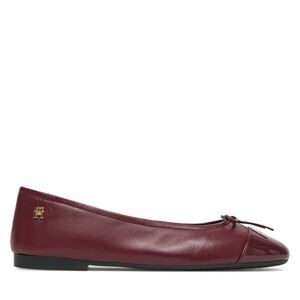 Balerina Tommy Hilfiger Patent Toe-Cap FW0FW08830 Bordó kép