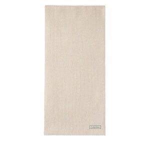 Sál Calvin Klein Patch Chunky Rib Cotton Scarf LV04D8055G Bézs kép
