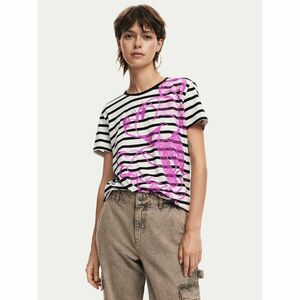 Desigual Póló Mickey Drawing 24WWTKA1 Fehér Regular Fit kép