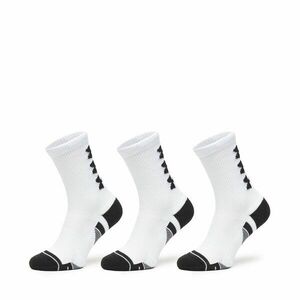 3 pár hosszú szárú férfi zokni Under Armour UA Perform Tech 3p Crew 1379515 Fehér kép