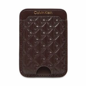 Bankkártya tartó Calvin Klein Aop Leather Magnetic Card Case LV04F1100G Bordó kép