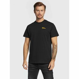 Jack Wolfskin Póló Essential 1808382 Fekete Regular Fit kép