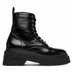 Bokacsizma Tommy Jeans Tjw Chunky Shiny EN0EN02848 Fekete kép