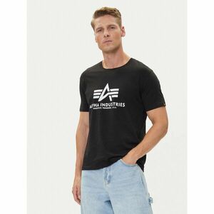 Alpha Industries Póló Basic T-Shirt 100501 Fekete Regular Fit kép