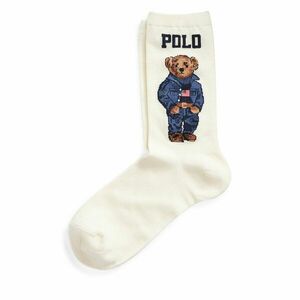Hosszú női zokni Polo Ralph Lauren 455792964001 Fehér kép