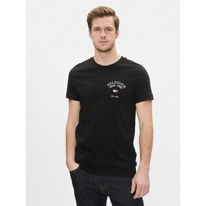 Tommy Hilfiger Póló Arch Varsity Tee MW0MW33689 Fekete Regular Fit kép