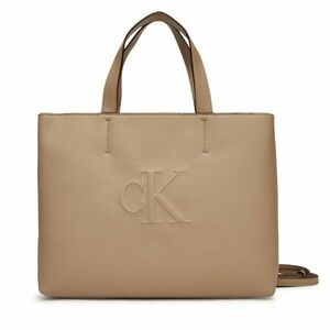 Táska Calvin Klein Jeans Sculpted Mini Ew Tote LV04K3111G Bézs kép
