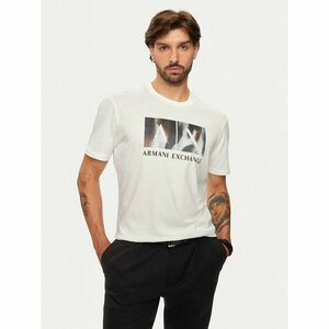 Armani Exchange Póló 6DZTHF ZJH4Z 1116 Fehér Regular Fit kép